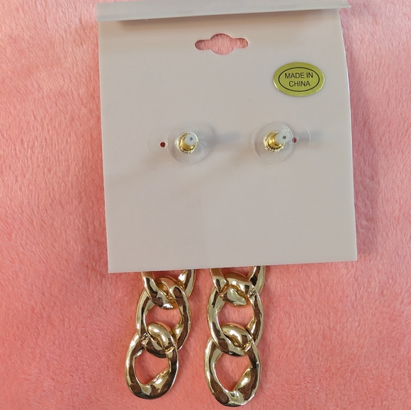 Daisy Fuentes Gold Tone Rhinestone Sparkly Statement Earrings NWT - Picture 9 of 10